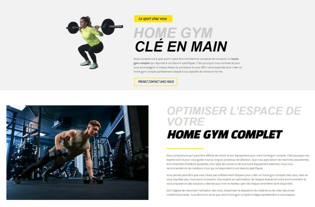 Capture Home Gym clé en main