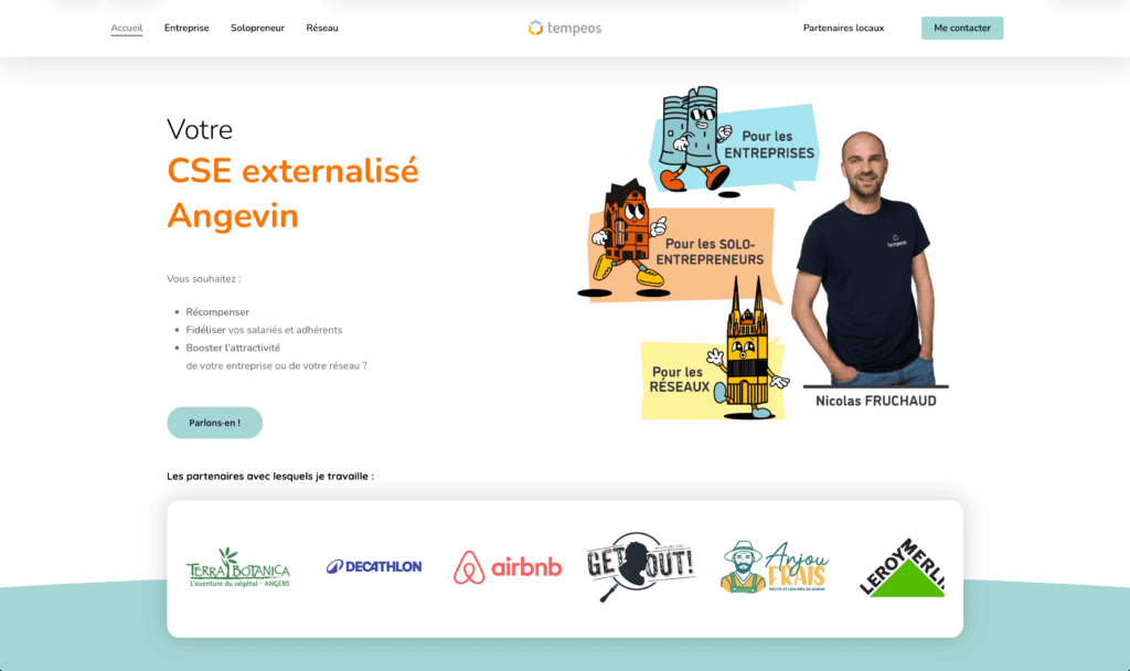 CSE externalisé tempeos page d'accueil